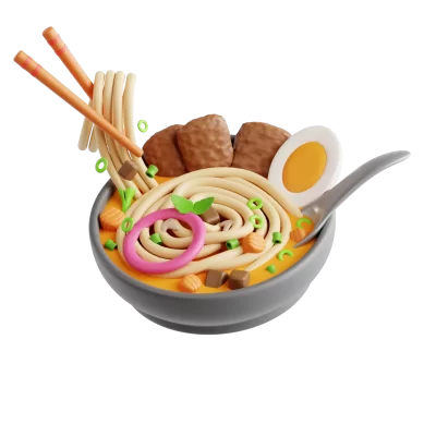 عکس غذای نودل لندینگ پنل ادمین